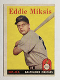 1958 Topps #121 Eddie Miksis (VGEX)