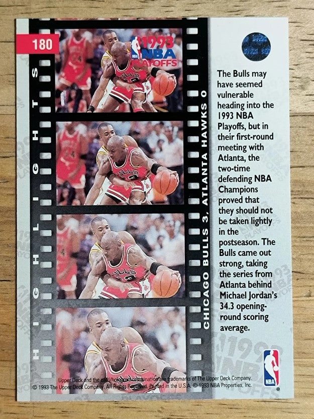 1993-94 Upper Deck #180 Michael Jordan/Stacey Augmon PO