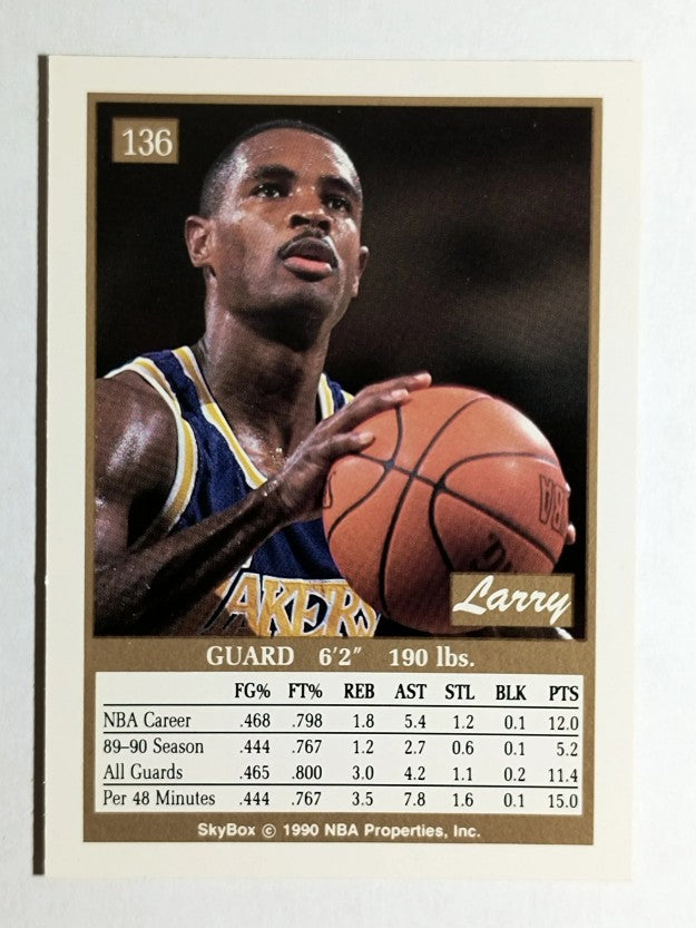 1990-91 SkyBox #136 Larry Drew