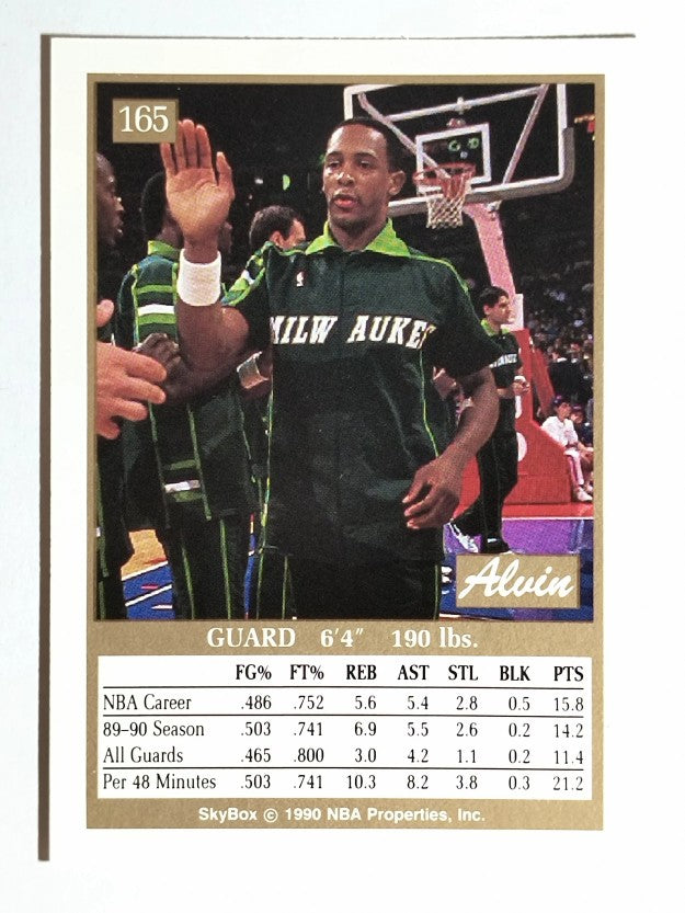 1990-91 SkyBox #165 Alvin Robertson