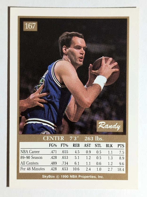 1990-91 SkyBox #167 Randy Breuer