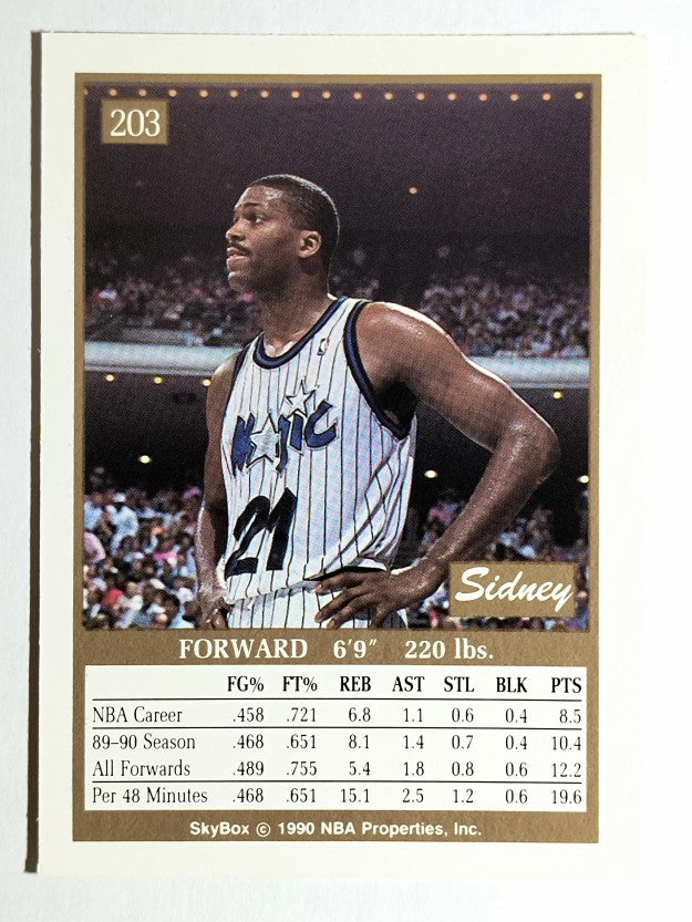 1990-91 SkyBox #203 Sidney Green SP