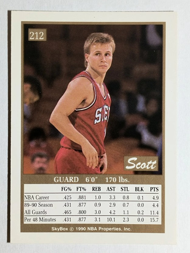 1990-91 SkyBox #212 Scott Brooks SP