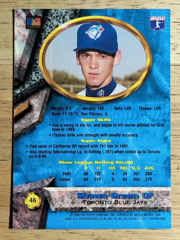 1994 Bowman's Best #B46 Shawn Green