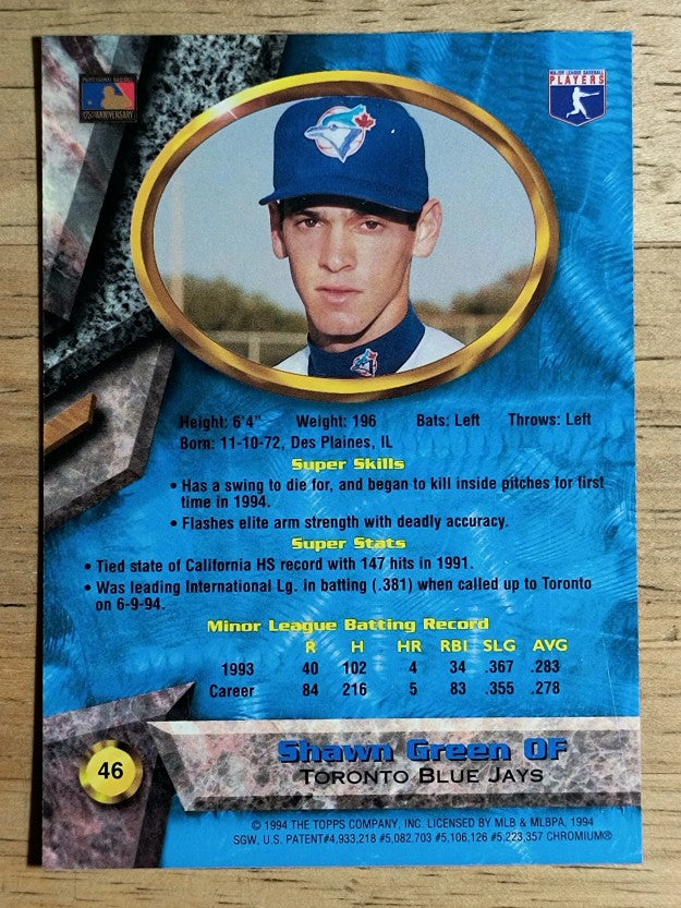 1994 Bowman's Best #B46 Shawn Green