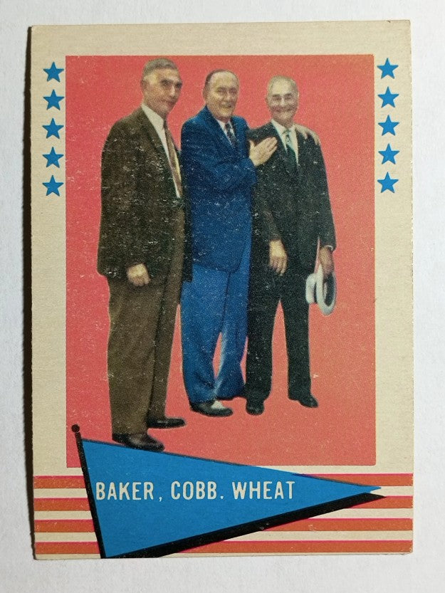1961 Fleer #1 Frank Baker CL/Ty Cobb/Zack Wheat (VG)