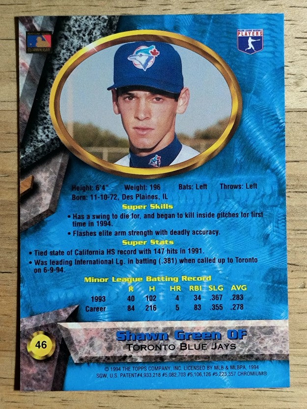 1994 Bowman's Best #B46 Shawn Green