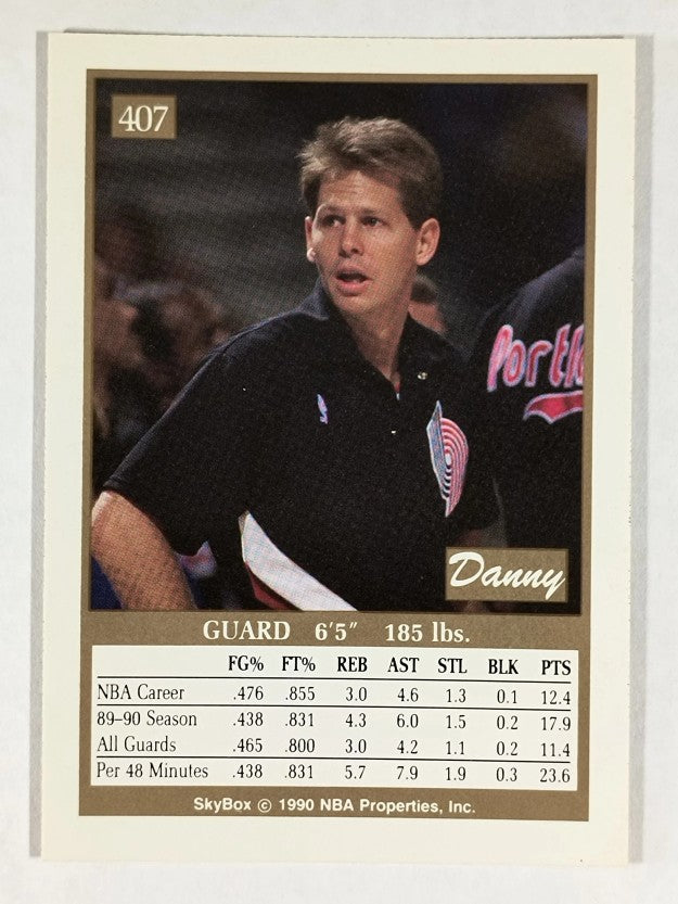 1990-91 SkyBox #407 Danny Ainge
