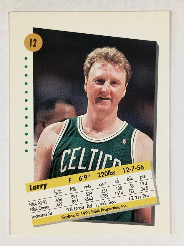 1991-92 SkyBox #12 Larry Bird