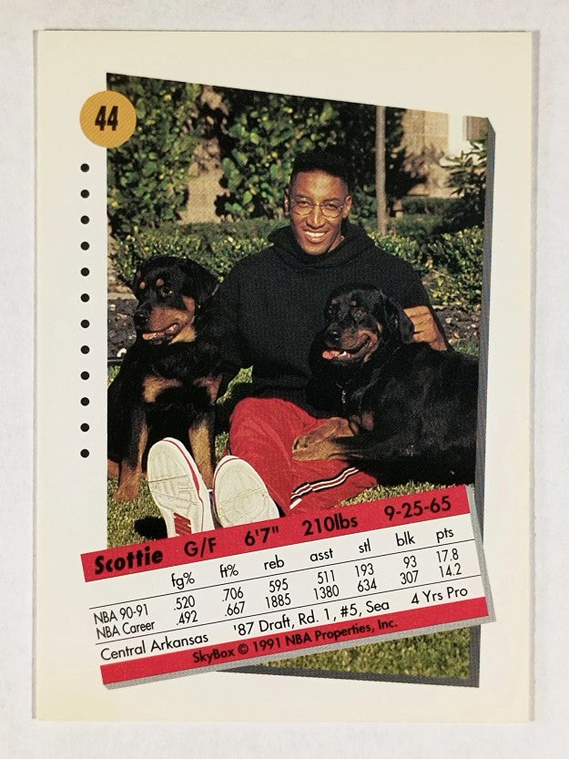 1991-92 SkyBox #44 Scottie Pippen