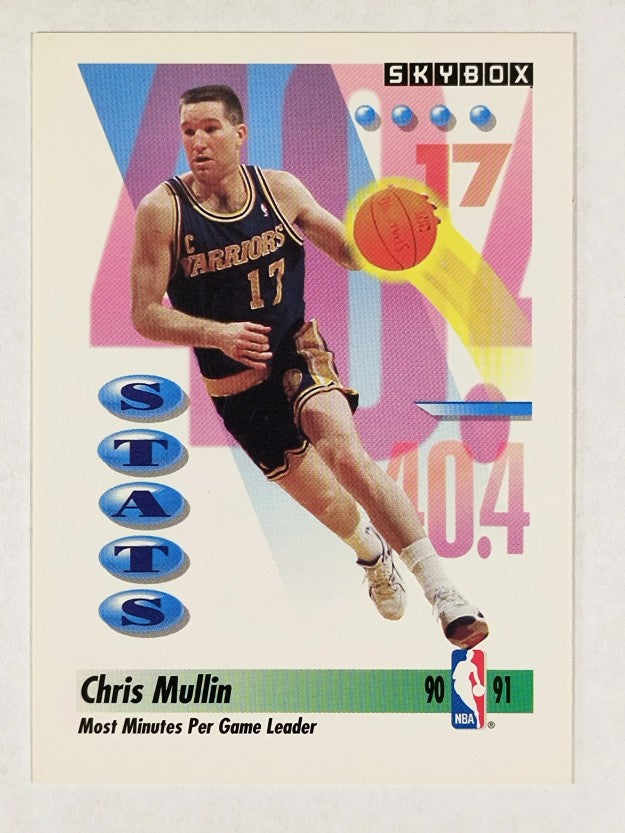 1991-92 SkyBox #301 Chris Mullin Minutes