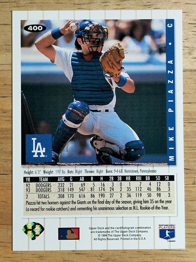 1994 Collector's Choice #400 Mike Piazza