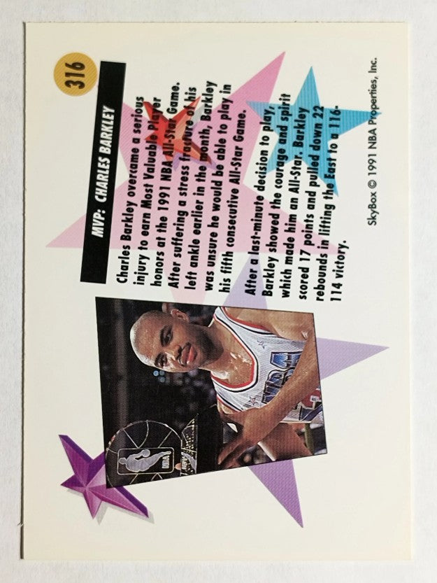 1991-92 SkyBox #316 Charles Barkley AS-MVP