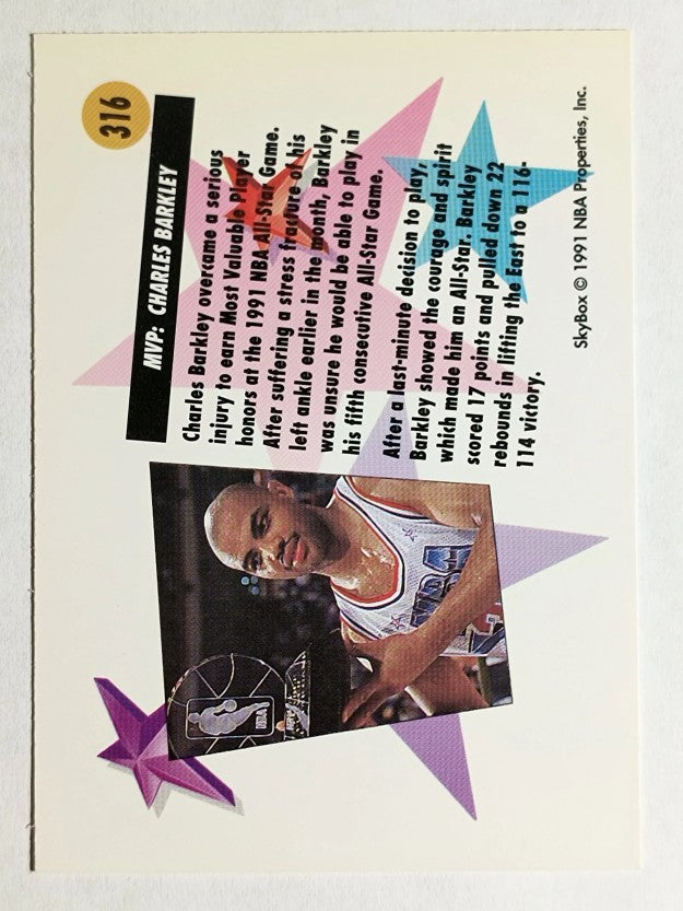 1991-92 SkyBox #316 Charles Barkley AS-MVP
