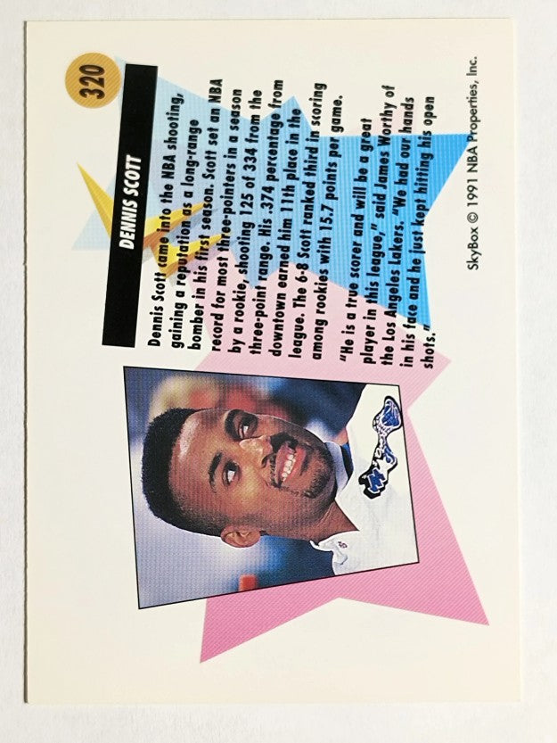 1991-92 SkyBox #320 Dennis Scott ART