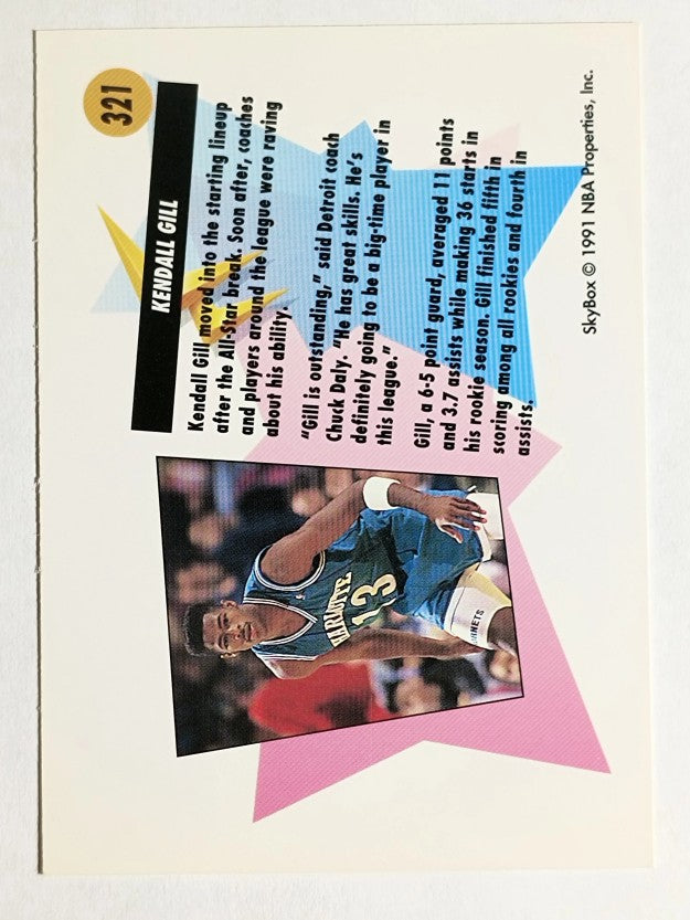1991-92 SkyBox #321 Kendall Gill ART