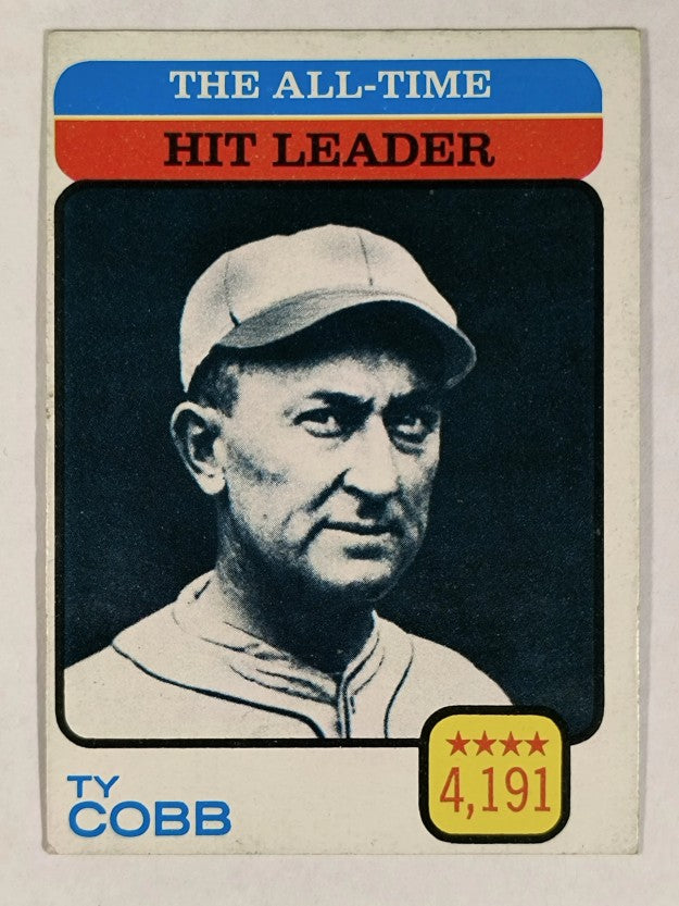 1973 Topps #471 Ty Cobb/All-Time Hit Leader (VGEX)