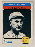 1973 Topps #471 Ty Cobb/All-Time Hit Leader (VGEX)