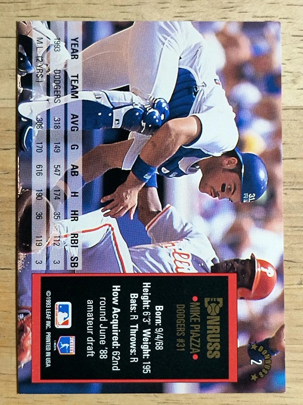 1994 Donruss #2 Mike Piazza