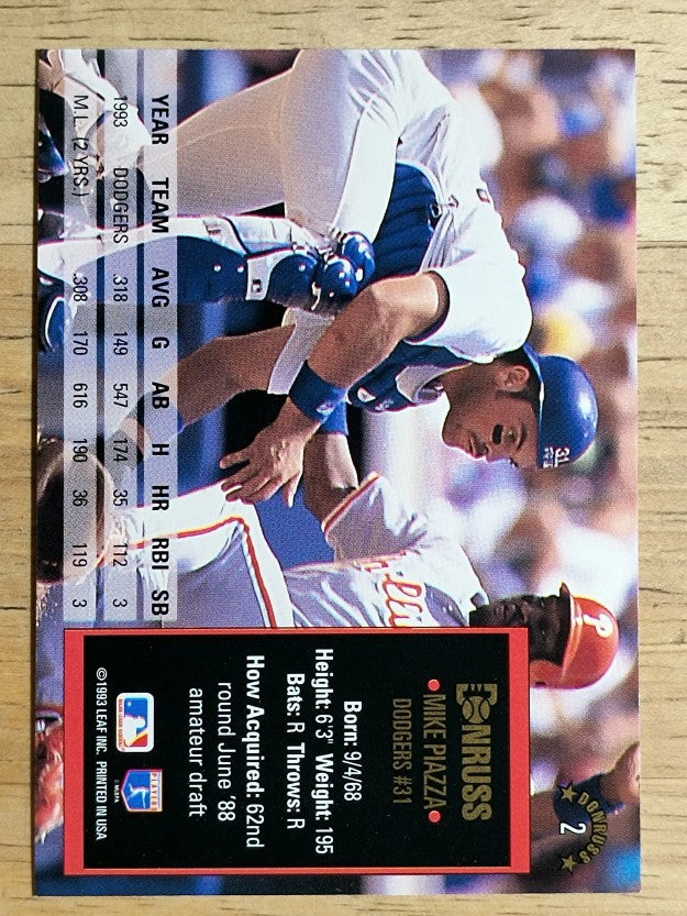 1994 Donruss #2 Mike Piazza
