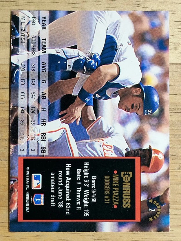 1994 Donruss #2 Mike Piazza