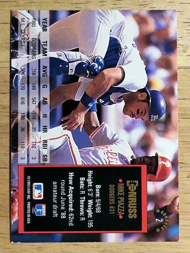1994 Donruss #2 Mike Piazza