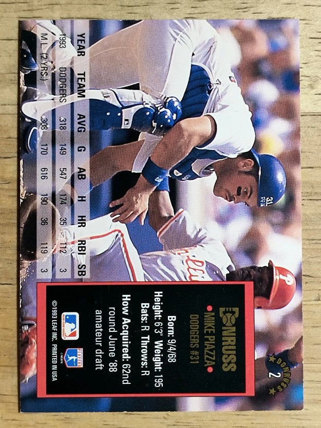 1994 Donruss #2 Mike Piazza