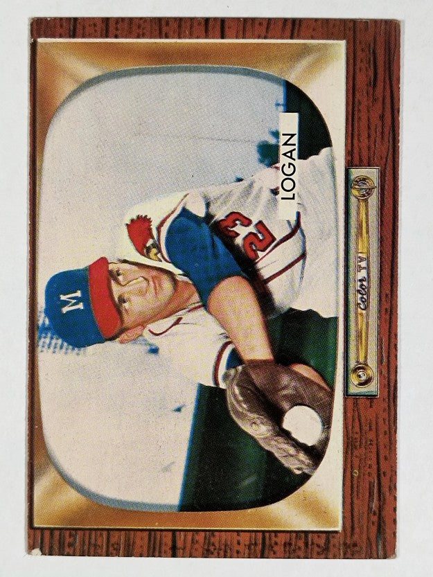 1955 Bowman #180 Johnny Logan (EX)
