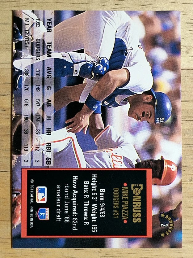 1994 Donruss #2 Mike Piazza