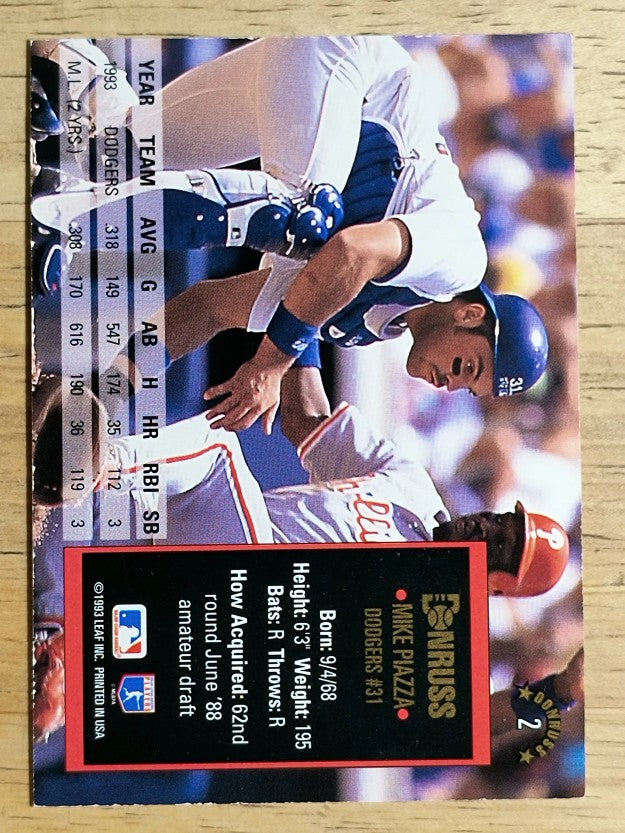 1994 Donruss #2 Mike Piazza
