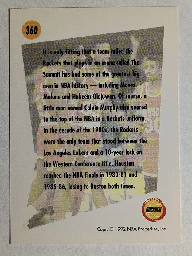 1991-92 SkyBox #360 Houston Rockets TL