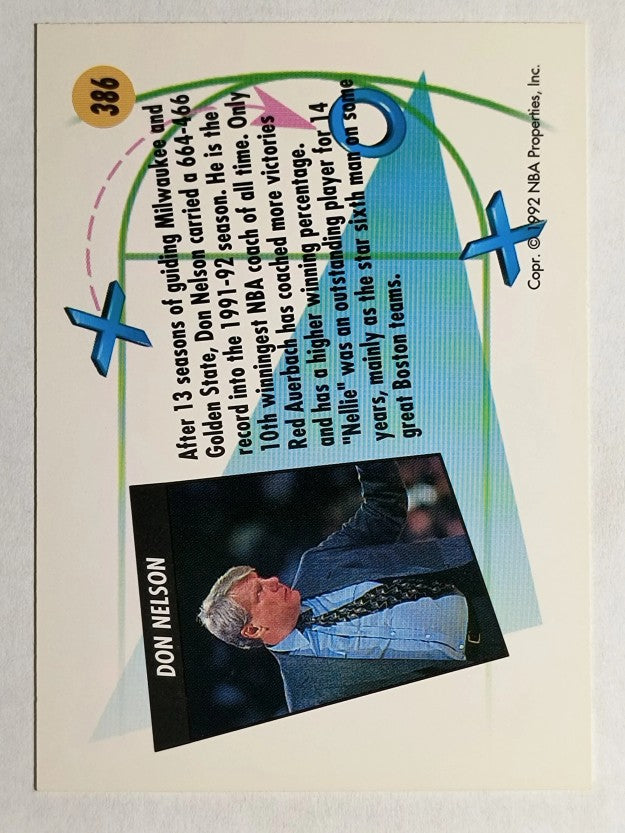 1991-92 SkyBox #386 Don Nelson CO