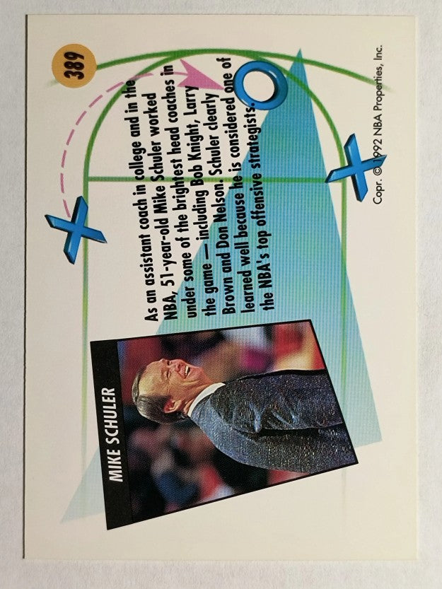 1991-92 SkyBox #389 Mike Schuler CO