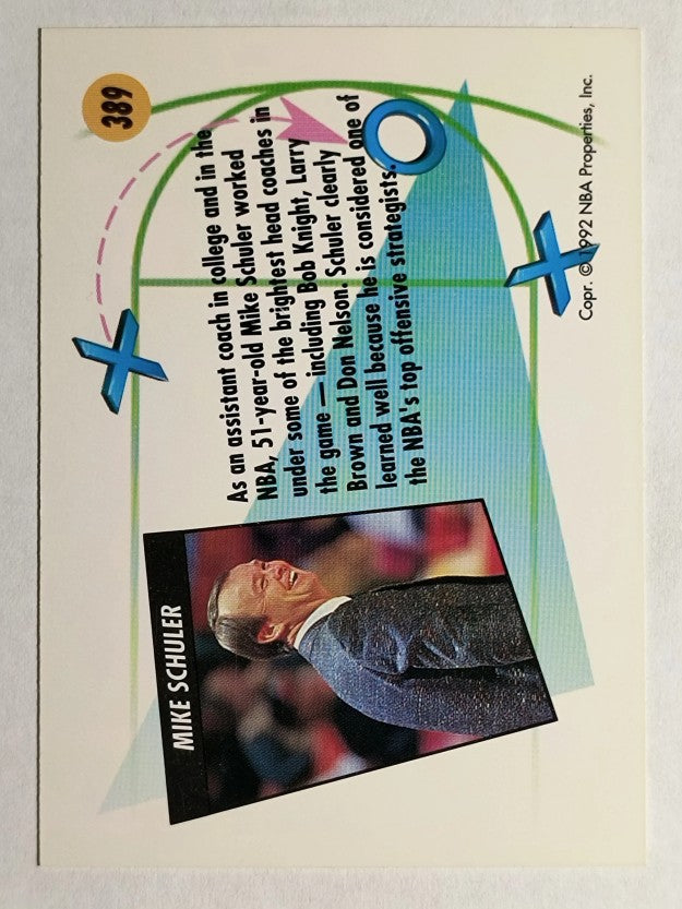 1991-92 SkyBox #389 Mike Schuler CO