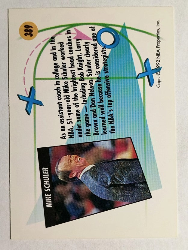 1991-92 SkyBox #389 Mike Schuler CO