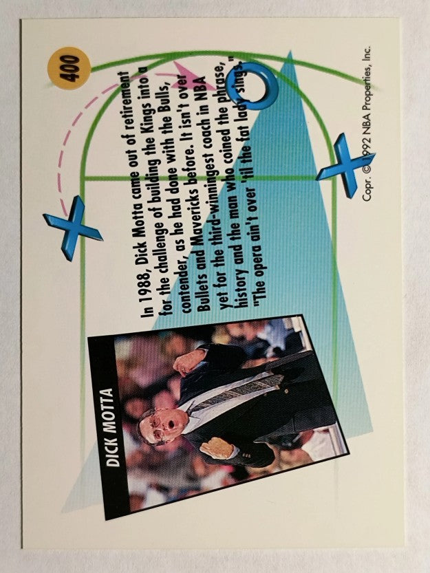 1991-92 SkyBox #400 Dick Motta CO