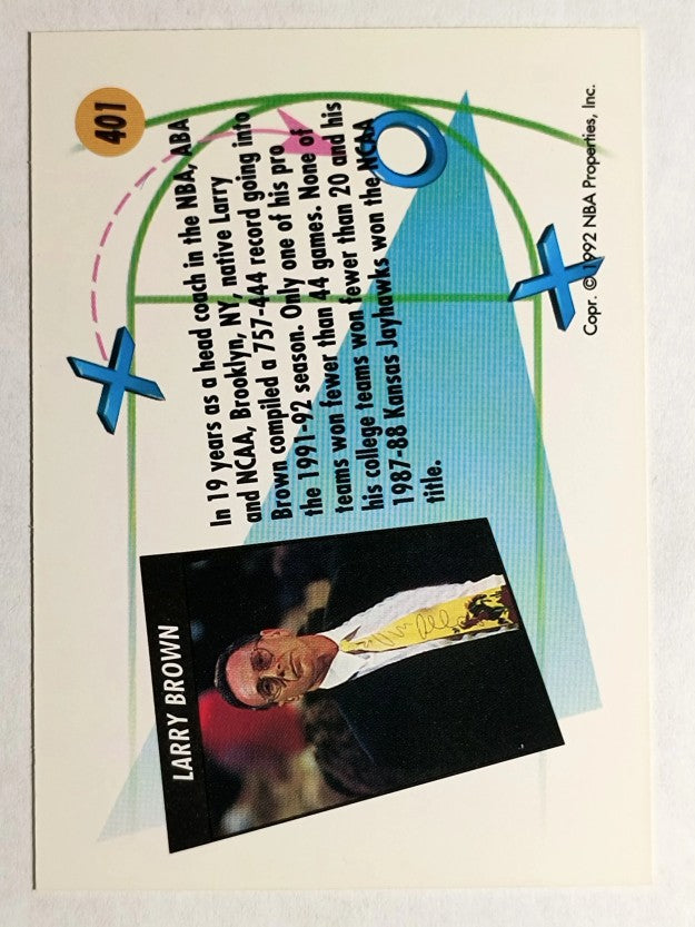 1991-92 SkyBox #401 Larry Brown CO