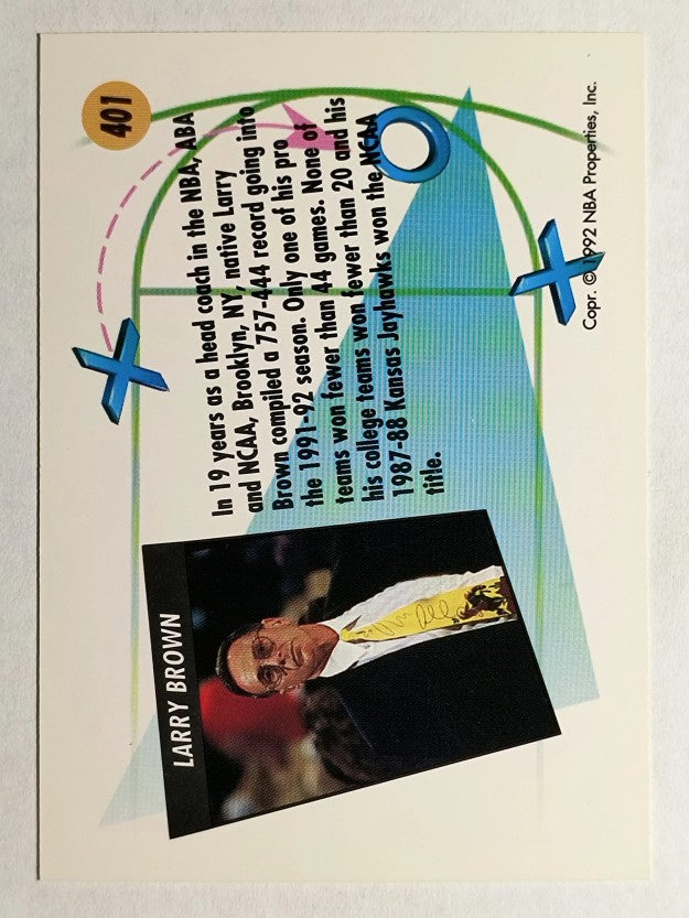 1991-92 SkyBox #401 Larry Brown CO