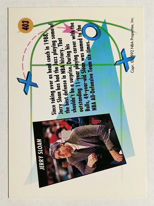 1991-92 SkyBox #403 Jerry Sloan CO