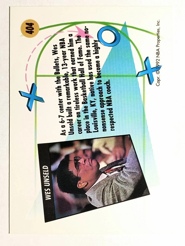 1991-92 SkyBox #404 Wes Unseld CO