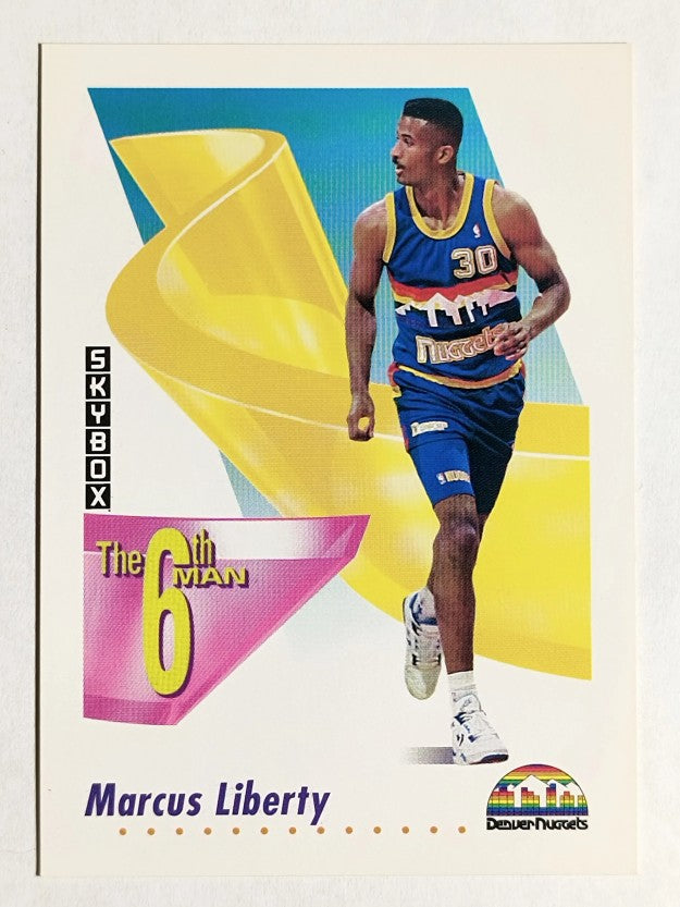 1991-92 SkyBox #438 Marcus Liberty SM