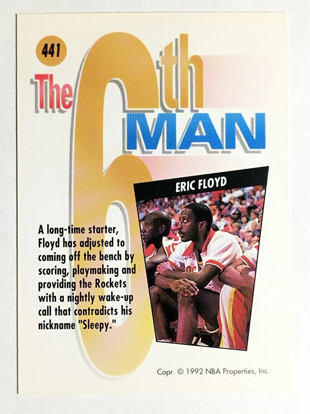 1991-92 SkyBox #441 Eric Sleepy Floyd SM
