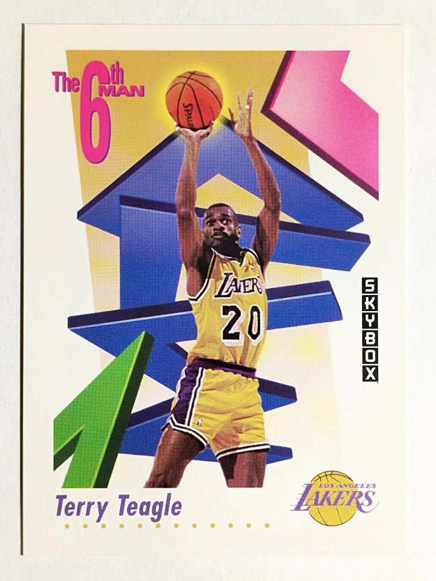 1991-92 SkyBox #444 Terry Teagle SM
