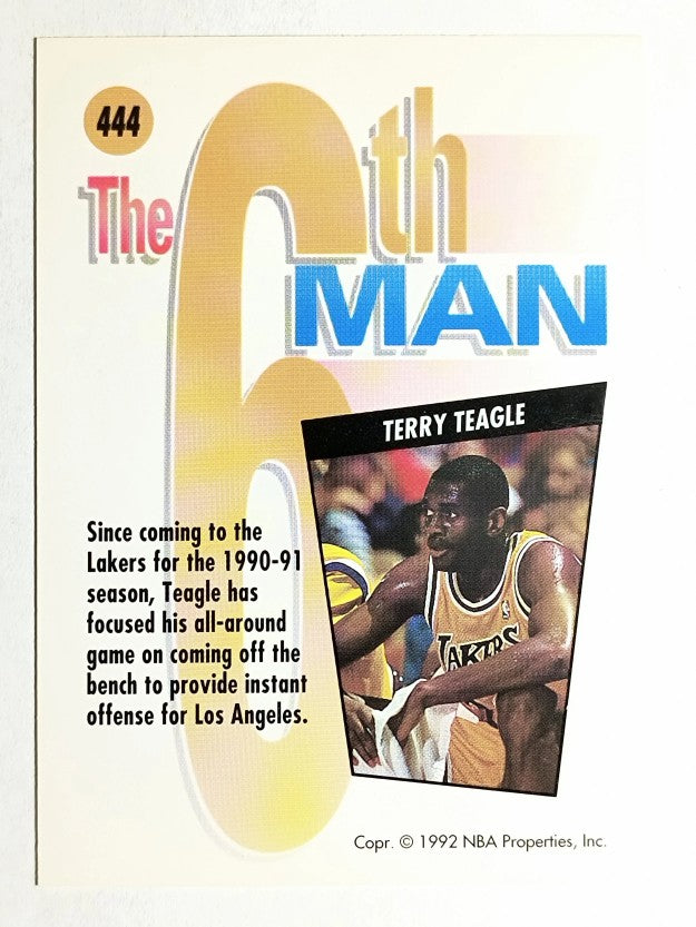 1991-92 SkyBox #444 Terry Teagle SM