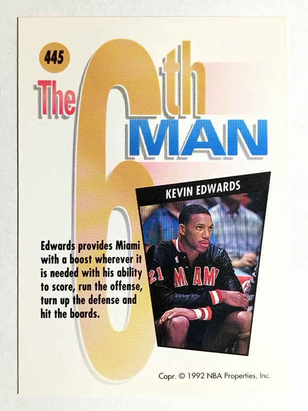 1991-92 SkyBox #445 Kevin Edwards SM