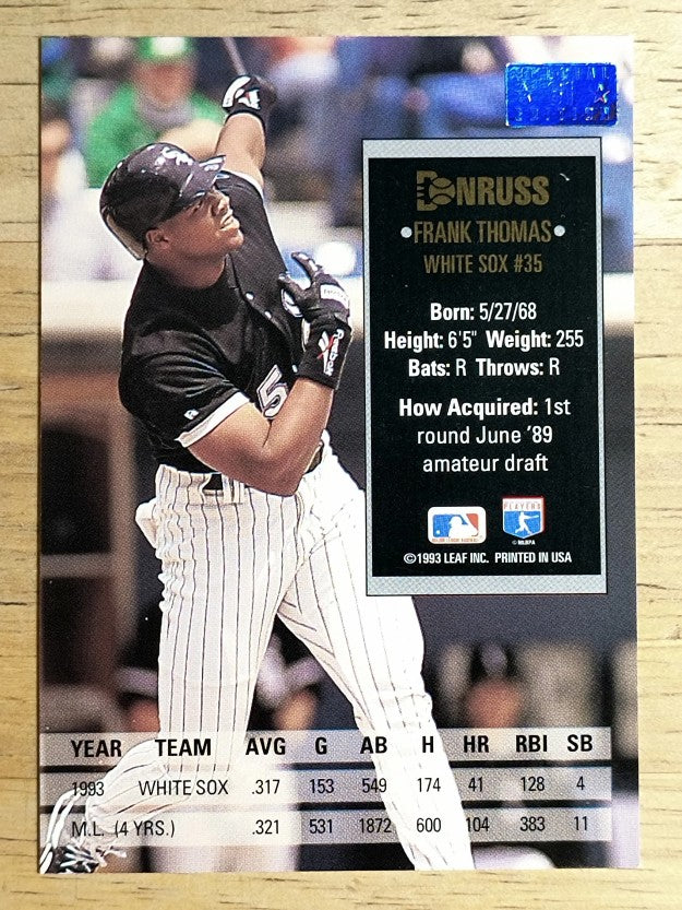 1994 Donruss Special Edition #61 Frank Thomas