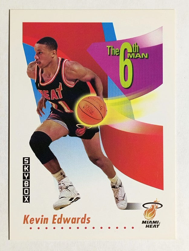 1991-92 SkyBox #445 Kevin Edwards SM