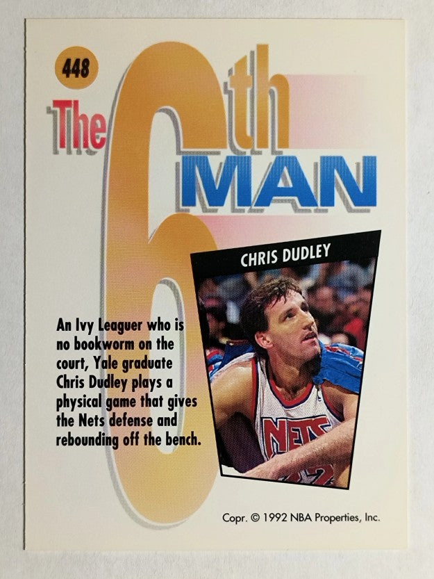 1991-92 SkyBox #448 Chris Dudley SM