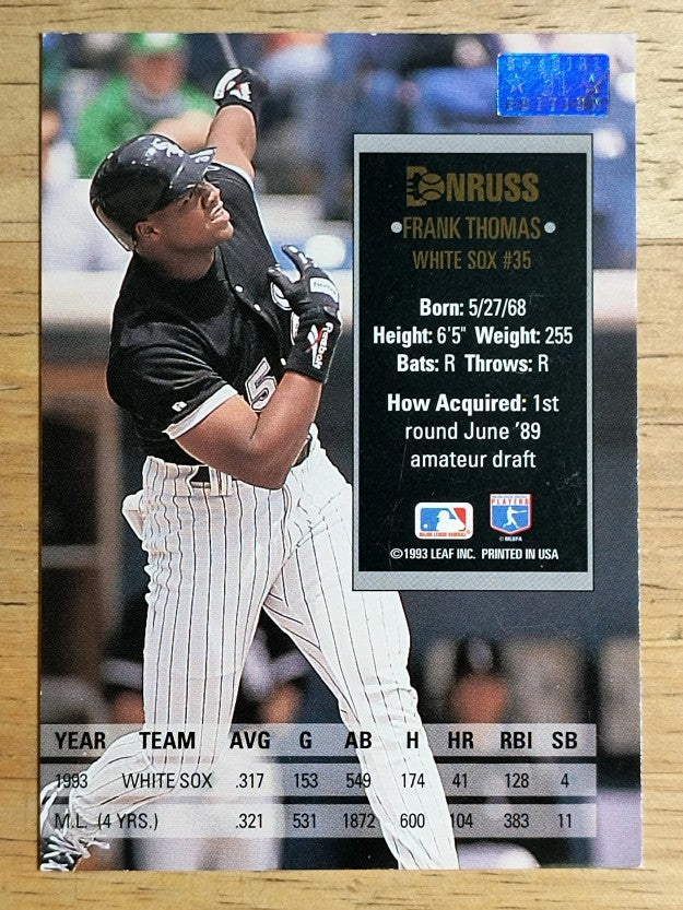 1994 Donruss Special Edition #61 Frank Thomas