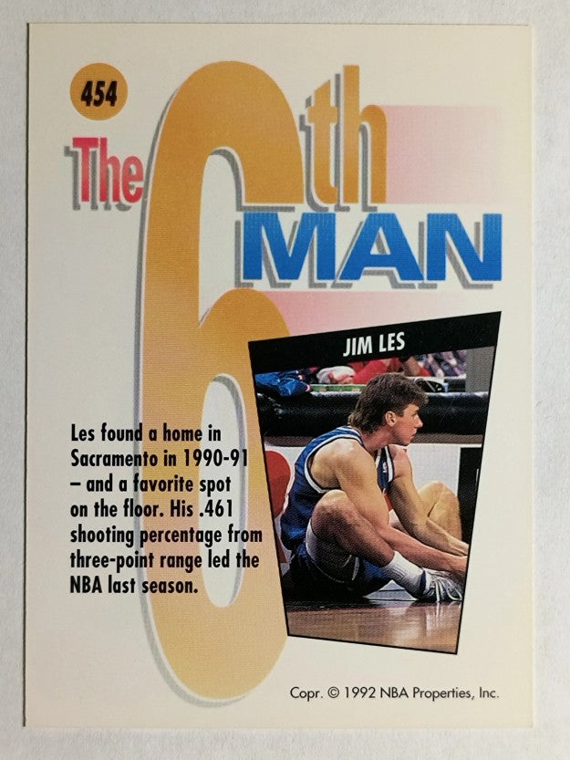 1991-92 SkyBox #454 Jim Les SM